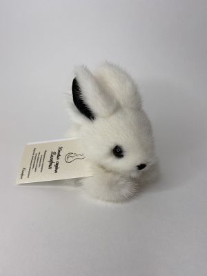 Кролик из натурального меха норки белый