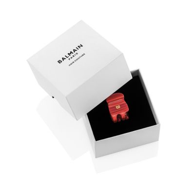 Balmain Hair Couture Заколка-краб Страстный Алый размер XS PINCE A CHEVEUX EXTRA SMALL