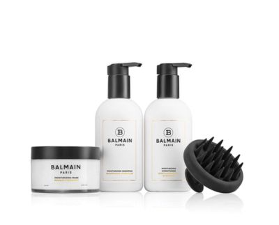 Balmain Hair Couture Набор Увлажняющий шампунь, кондиционер, маска, щетка массажная