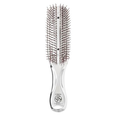 Scalp Brush Chrome удлиненная (серебро) 