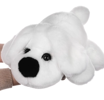 Мягкая игрушка собачка Вилли из натурального меха 