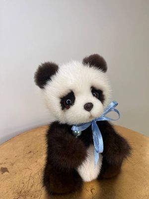 ​Панда маленькая из натурального меха
