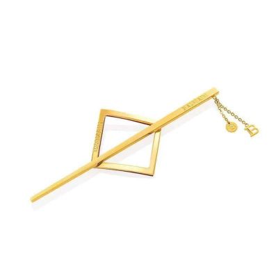 Balmain Заколка-ромб со шпилькой цвет золото Limited Edition Barrette Pour Cheveux Jewelery Gold SS21