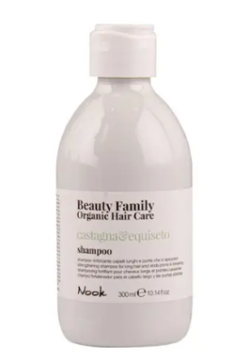Beauty Family Органический шампунь для ухода за волосами Castagna & Equiseto-укрепляющий шампунь для длинных волос и кончиков, склонных к ломкости