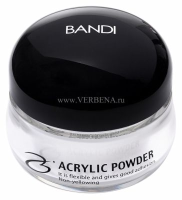 Акриловая пудра BANDI Acrylic Powder, Прозрачная, 20 гр